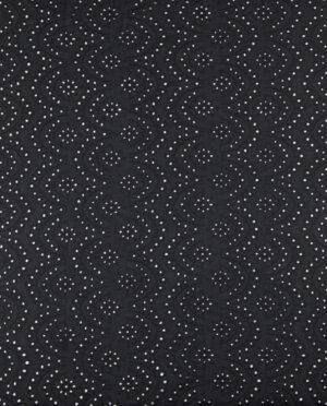 Batyst z Haftem Wzór 59 Czarny - detal3