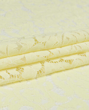 Koronka Sukienkowa Wzór 3 Raport 145 cm Jasny Żółty - detal