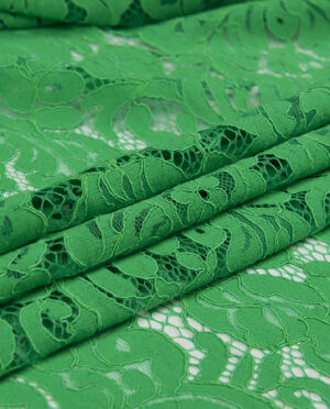 Koronka Wiosna Wzór 3 Raport 145 cm Zielony - detal