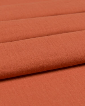 Muślin Double Gaze Ciemny Pomarańczowy - detal