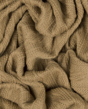 Dzianina Swetrowa Warkocz Ciemny Beż