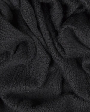Dzianina Swetrowa Warkocz Czarny