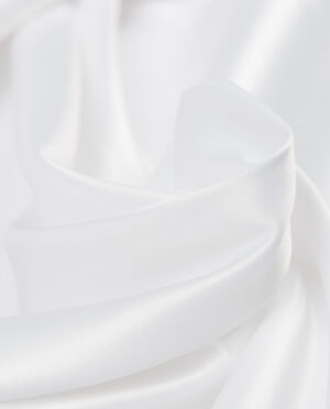 Satyna Gruba Biały - detal