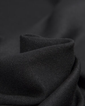 Dzianina Swetrowa Gruba Czarny - detal