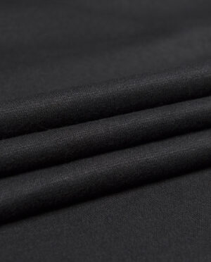 Dzianina Swetrowa Gruba Czarny - detal2