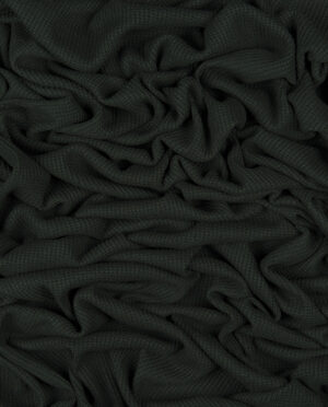 Dzianina Swetrowa Gruba Prążkowana Ciemny Zielony