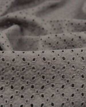 Batyst z Haftem Wzór 27 Ciemny Popiel - detal