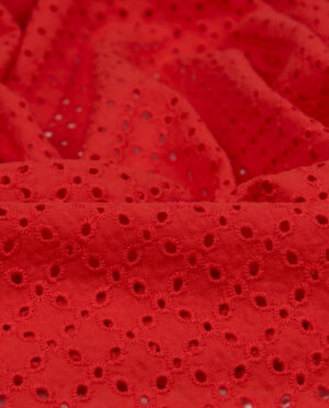 Batyst z Haftem Wzór 27 Czerwony - detal