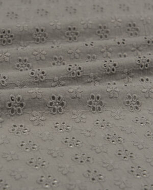 Batyst z Haftem Wzór 1 Ciemny Popiel - detal2