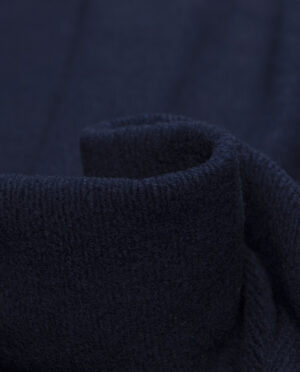 Gruba Dzianina Wełniana Granatowy - detal
