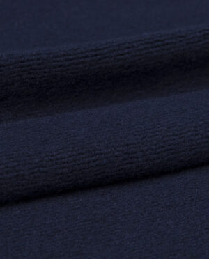 Gruba Dzianina Wełniana Granatowy - detal2