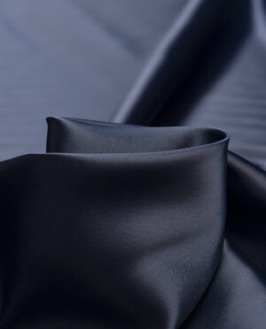 Satyna Gruba Granatowy - detal