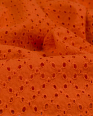 Batyst z Haftem Wzór 27 Pomarańczowy - detal