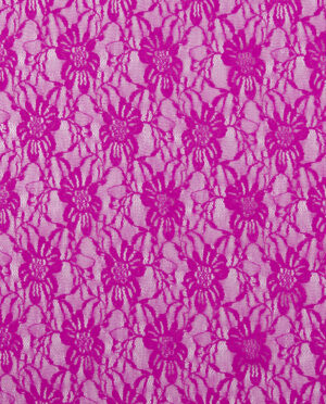 Koronka Elastyczna na tiulu Amarantowy