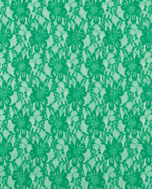 Koronka Elastyczna na tiulu Zielony