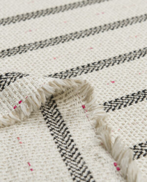 Tkanina Wełniana Panama Z Lnem Wzór 2 - detal2