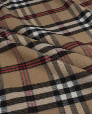 Miękka Wełniana Włoska Tkanina Płaszczowa Wzór 7 - detal4