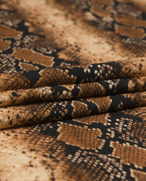 Wiskoza Sukienkowa Soft Skóra Węża Wzór 6 - detal