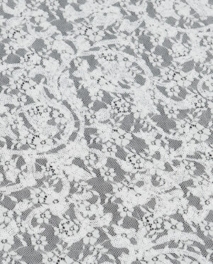 Koronka Sukienkowa z Cekinami Ecruronka Elastyczna Cekiny Ecru