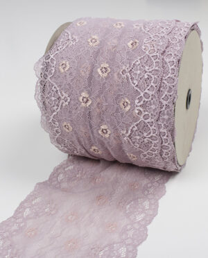 Koronka Elastyczna – Lawendowy Wzór 104