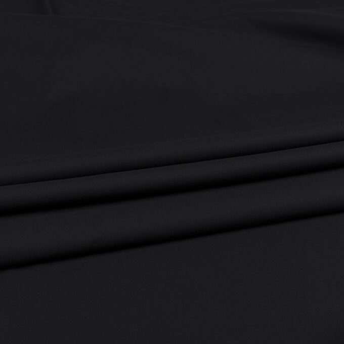 Bawełna Nylon z Lycrą - Popelina Czarny - detal
