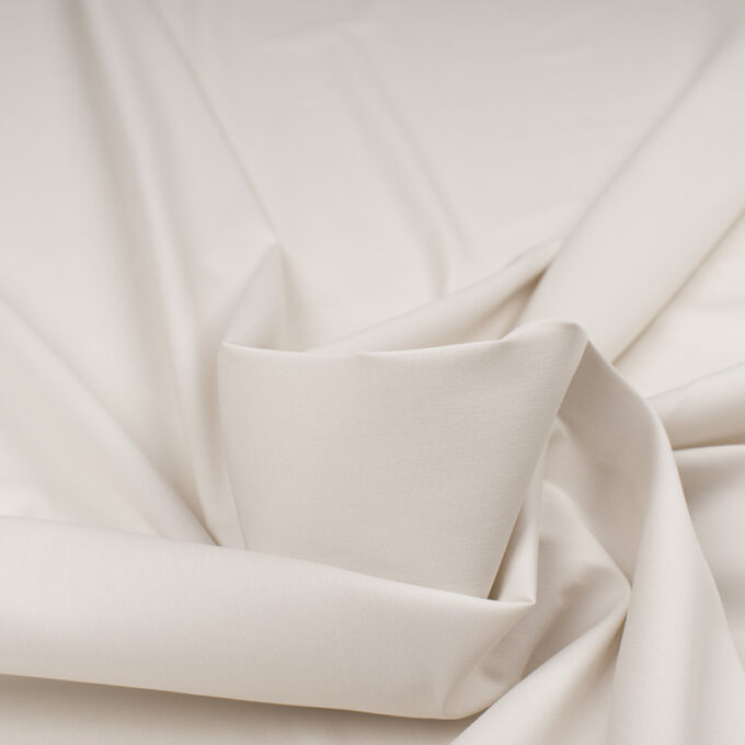 Bawełna Nylon z Lycrą - Popelina Zimny Jasny Beż - detal