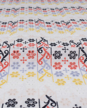 Batyst z Kolorowym Haftem Wzór 4 b - detal2