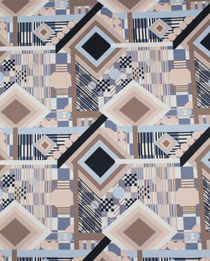 Feda Tkanina Wiskozowa Sukienkowa Diagonal Wzór 8