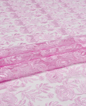 Gipiura Bawełniana Wzór 32 Jasny Różowy - detal2