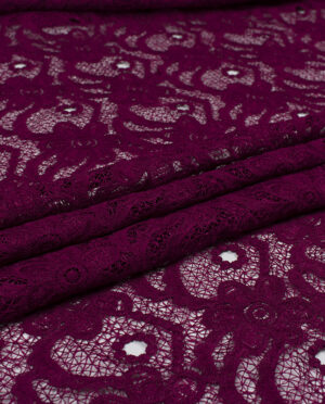 Gipiura Bawełniana Wzór 33 Śliwkowy - detal2