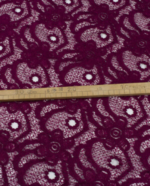 Gipiura Bawełniana Wzór 33 Śliwkowy - skala