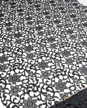 Gipiura Bawełniana Wzór 16 Czarny