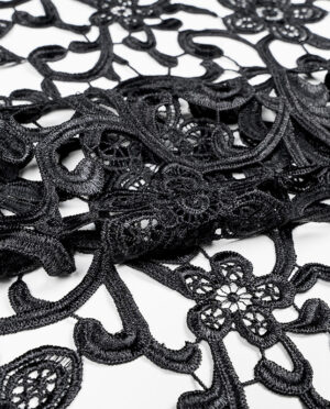 Gipiura Bawełniana Wzór 16 Czarny