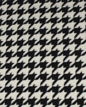 Gruba Wełniana Dzianina Płaszczowa Wzór Pepitka