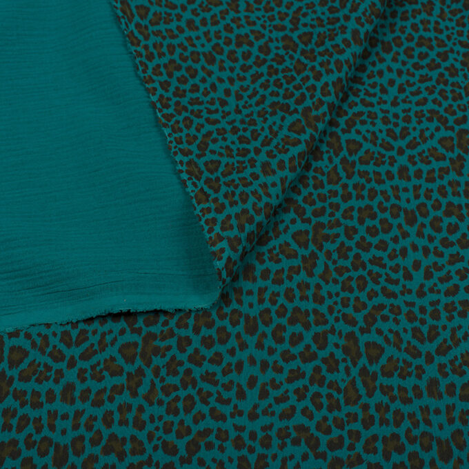 Muslin Double Gaze Organiczny – Panterka Wzór 3 - detal3