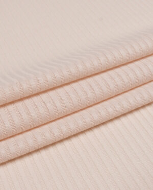 Dzianina Swetrowa Paski Jasny Brzoskwiniowy - detal