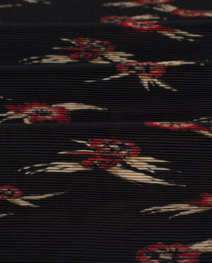 Plisowany Szyfon We Wzory 2 Kwiaty - detal2