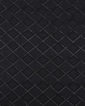 Sukienkowy Biały Batyst z Subtelnym Haftem Wzór 63