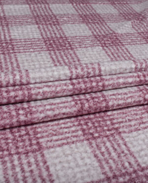 Wełna Parzona Bucle Krata Wzór 4 - detal2