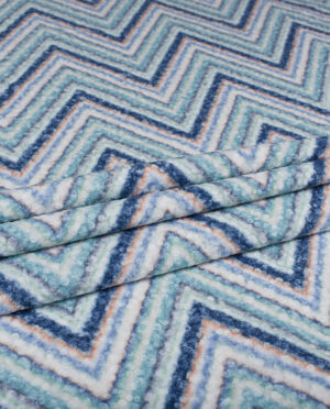 Wełna Parzona Bucle Krata Wzór 5 a - detal2