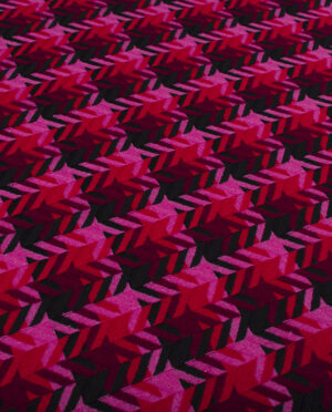 Wełna Płaszczowa Kolorowa Jodełka Wzór 8 d - detal