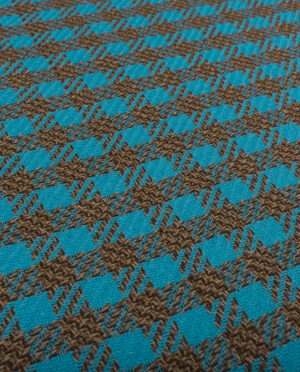 Wełna Płaszczowa Kolorowa Krata Wzór 10 a - detal