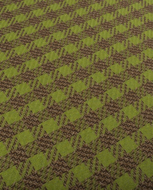 Wełna Płaszczowa Kolorowa Krata Wzór 10 b - detal