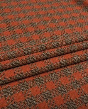 Wełna Płaszczowa Kolorowa Pepitka Wzór 10 c - detal2