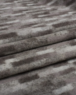 Gruba Wełniana Dzianina Płaszczowa Vintage Cappuccino - detal2