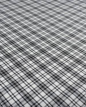 Tkanina Wiskozowa Ubraniowa Krata Wzór 86 b - detal