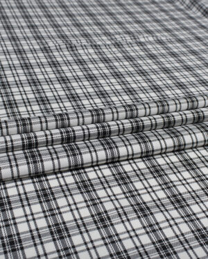 Tkanina Wiskozowa Ubraniowa Krata Wzór 86 b - detal2