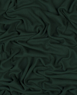 Dzianina Swetrowa Gruba Prążkowana Butelkowy Zielony