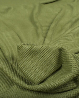 Dzianina Swetrowa Gruba Prążkowana Groszek - detal2