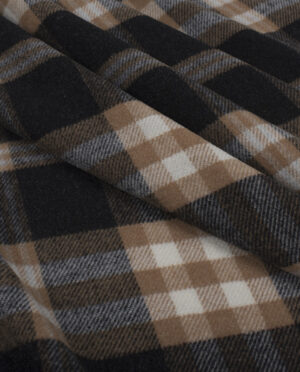 Miękka Wełniana Włoska Tkanina Płaszczowa Wzór 10 - detal4